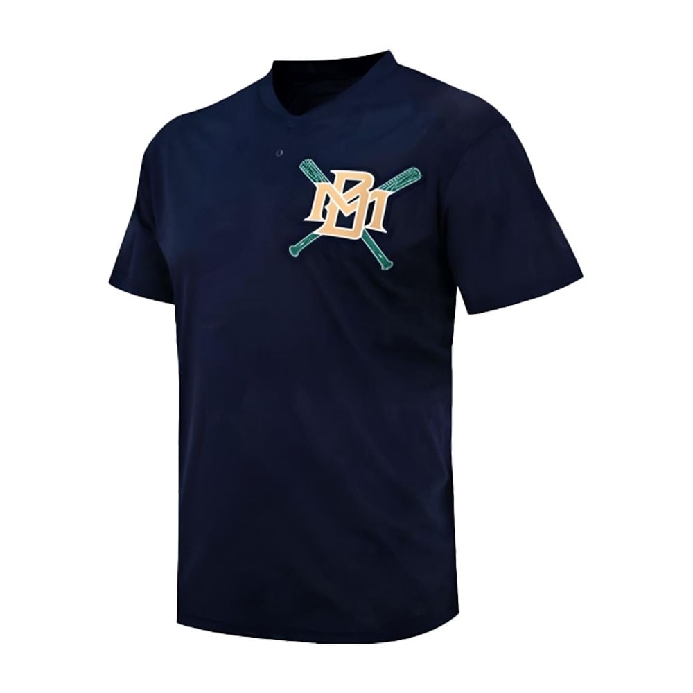 Milwaukee Brewers Navy Blue 90s Mesh Jersey SGA 2025